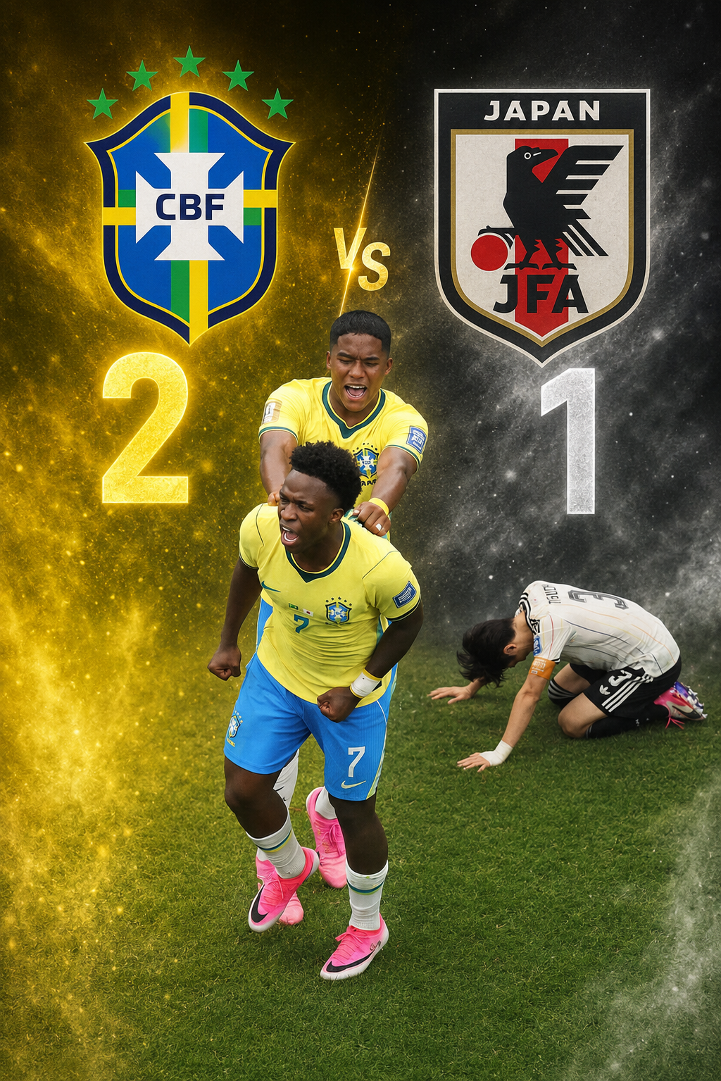 🇧🇷 Brasil sufre pero remonta ante Japón