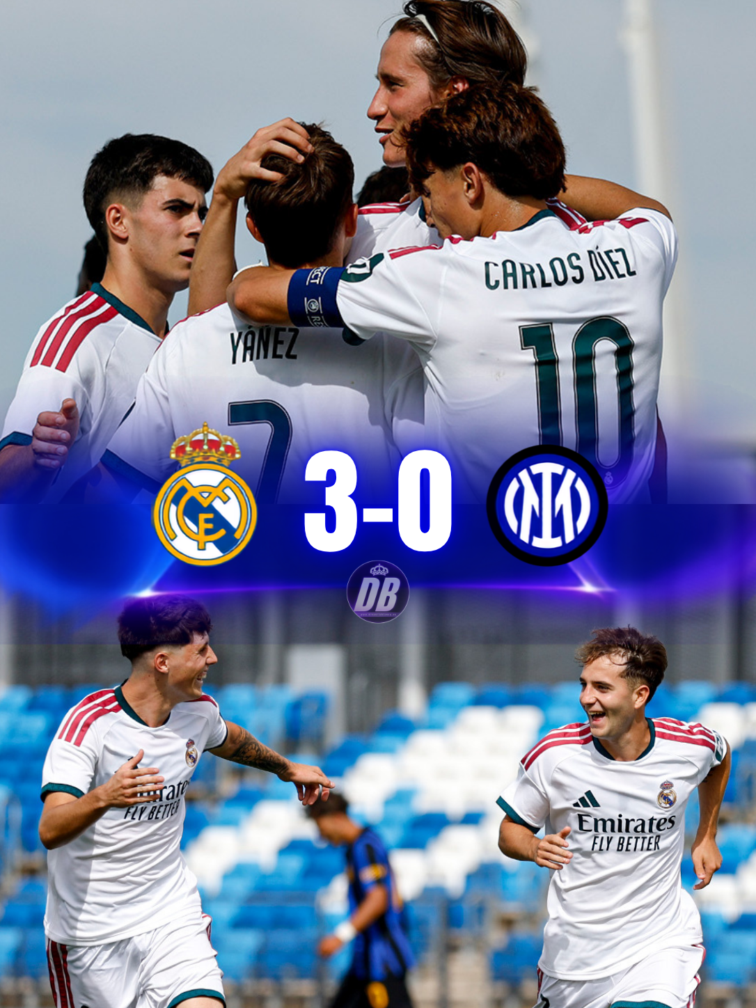 Estreno redondo del Juvenil en la Youth League